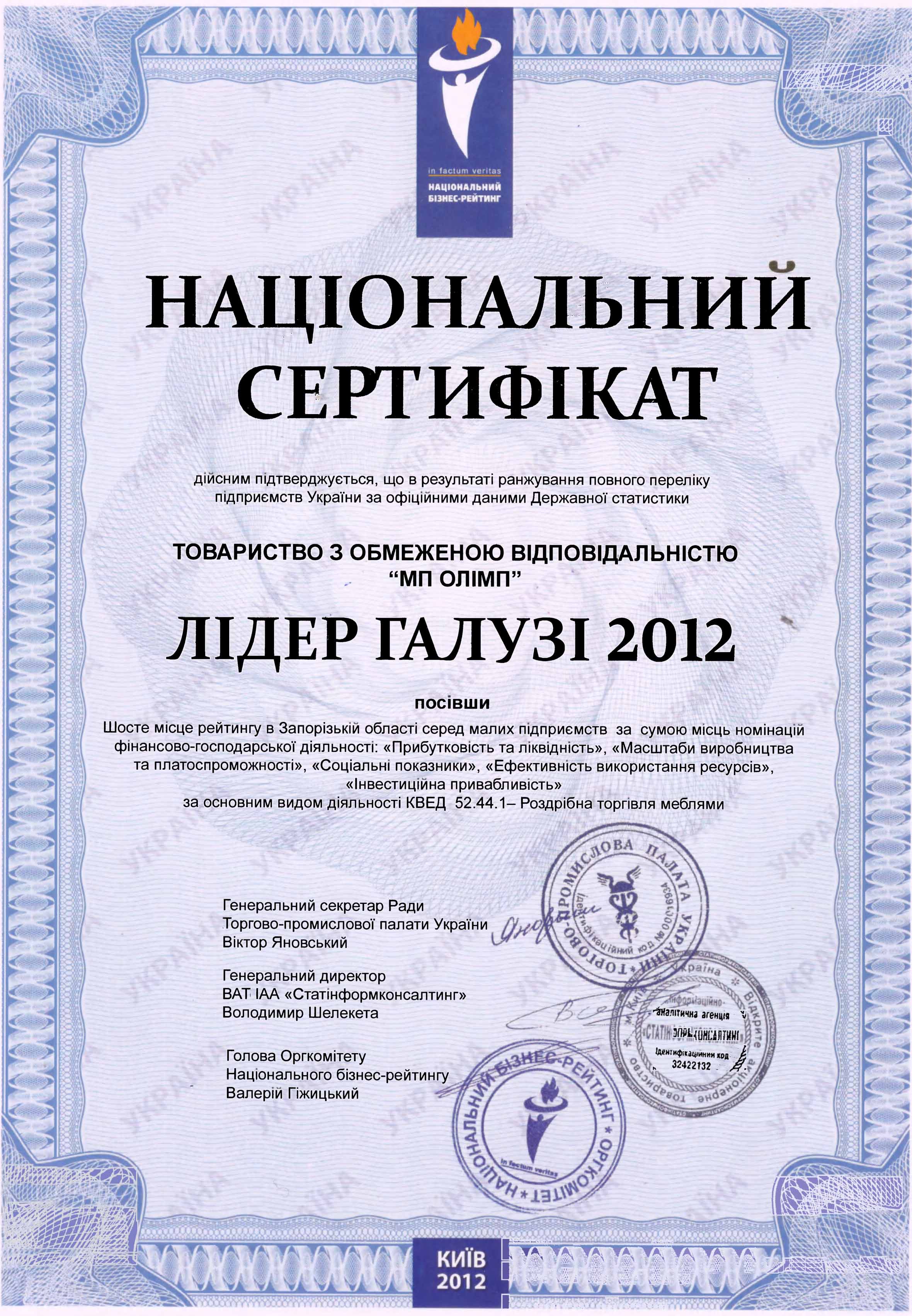 certificate